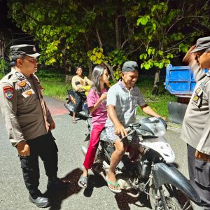 Polsek Lamala Ciptakan Kamtibmas yang Kondusif, Gencar Lakukan Patroli dan Razia Selama Libur Lebaran