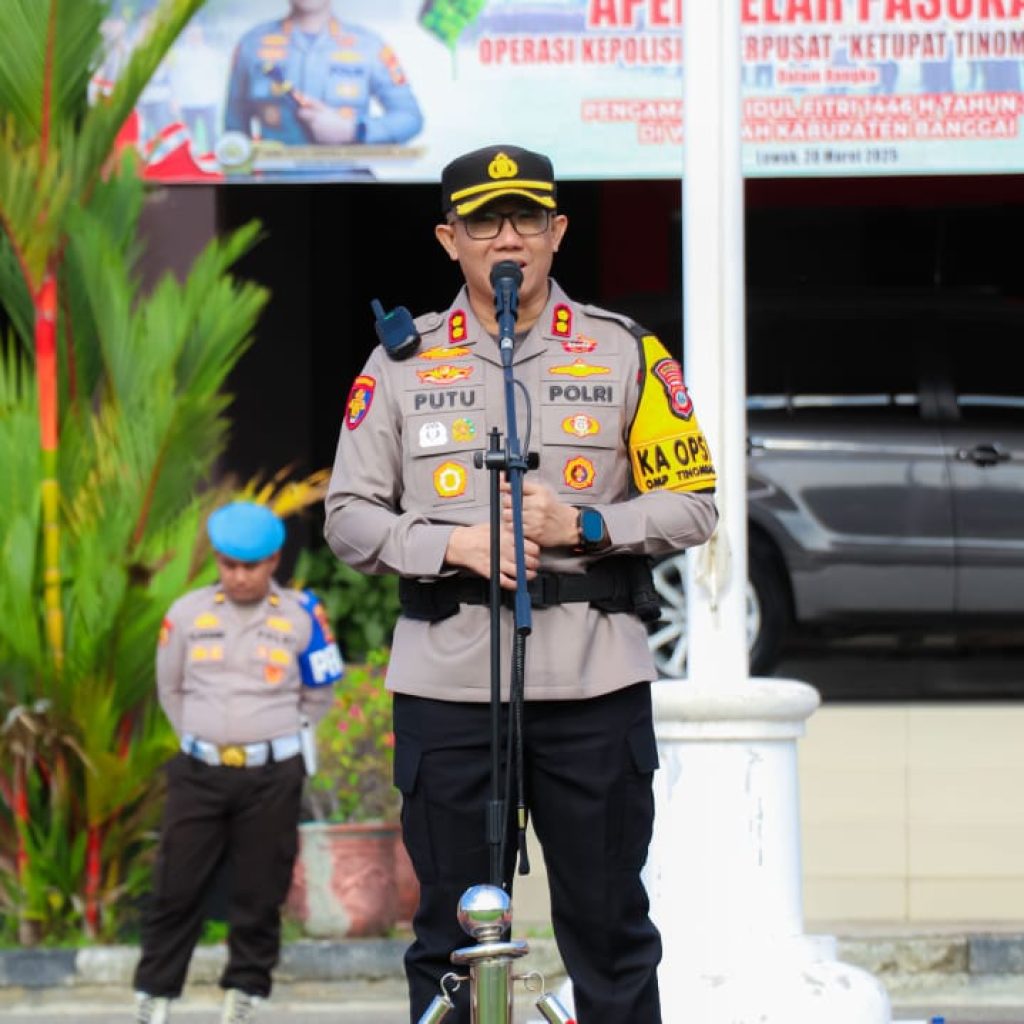 Kapolres Banggai Ajak Personel Berikan Layanan Humanis Jelang Hari Bhayangkara