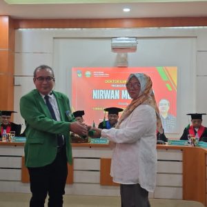WR II Unismuh Luwuk Banggai Nirwan Moh Nur, Raih Gelar Doktor di UMI Makassar