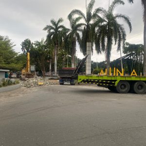 Rehabilitasi Plat Duiker Alun-Alun Kota Luwuk Rampung, Bagian dari Perbaikan Jalan Dalam Kota