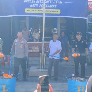 Hasil 64 Penindakan, Bea Cukai Luwuk Musnahkan Ratusan Ribu Rokok Ilegal